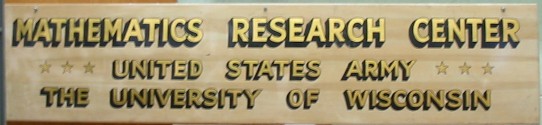 mathematics research center sign